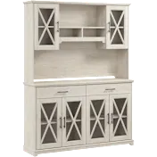 Lennox 60W Farmhouse Sideboard Buffet Cabinet with Hutch