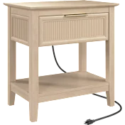 Camille Fluted End Table with Drawer