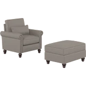 Coventry Accent Chair with Ottoman Set