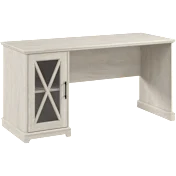 Lennox 60W Farmhouse Desk with Storage Cabinet