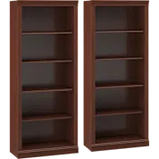 2-Pack: Saratoga Tall 5 Shelf Bookcase