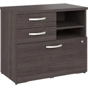 Studio C Office Storage Cabinet with Drawers and Shelves