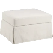 Bush Home Harper Storage Ottoman with Tray and Slipcover