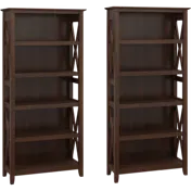 Key West 5 Shelf Bookcase Set