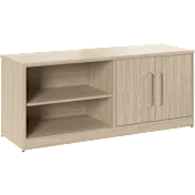 Vista Low Storage Cabinet with Doors and Shelves