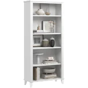 Somerset Tall 5 Shelf Bookcase in White