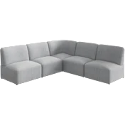 Assemble Modular 5 Seater L Shaped Sectional Lounge Sofa