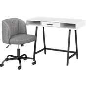 Steele 40W Small Writing Desk with Pembroke Chair