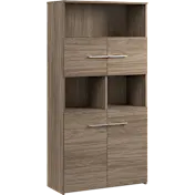 Office 500 5 Shelf Bookcase with Doors