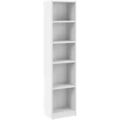Universal 17W Narrow 5 Shelf Bookcase