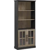 Westbrook 5 Shelf Bookcase with Glass Doors