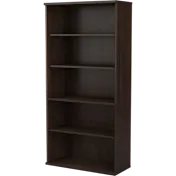 Studio C Tall 5 Shelf Bookcase