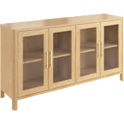 Vera 60W Buffet Storage Cabinet with Glass Doors