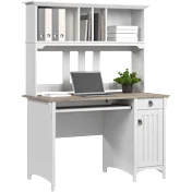 Salinas Small Computer Desk with Hutch