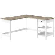 Mayfield 60W L Shaped Computer Desk with Storage
