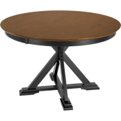 West End 45W Round Trestle Dining Table