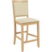 Key West Upholstered Cross Back Dining Counter Stool