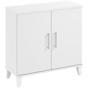 Somerset Small Storage Cabinet with Doors and Shelves in White