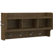 Woodland 40W Wall Mounted Coat Rack with Shelf