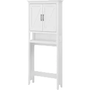 Key West Over The Toilet Storage Cabinet in White Ash