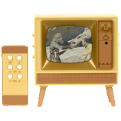 Tiny TV Classics Televisión Coleccionable con Control Remoto Funcional