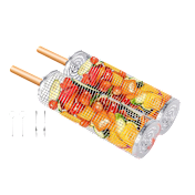 Seamless Outdoors Rolling Grill Basket