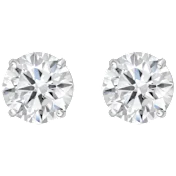 The Four-Prong Round Lab-Grown Diamond Stud Earrings