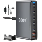 HAKOL 800W USB-C Charging Station with GaN III & Dual 140W PD