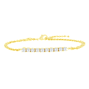 Donatello Gian Multi Strand Crystal Bracelet