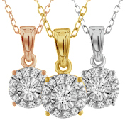 Diamond Muse 1/10 Carat TW Genuine Diamond Necklace