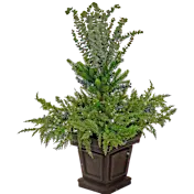 National Tree Company 48" Core Greenery Decorated Core Urn