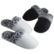 Kathy Ireland Violet Scuff Slippers