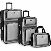 U.S. Traveler New Yorker 3-Piece Lightweight Expandable Rolling Luggage Set