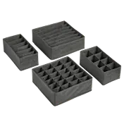 Tidy & Co. 4-Piece Collapsible Fabric Storage