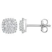 Beyond Brilliance 0.33 Carat Round Cut Lab Grown Diamond Cluster Stud Earring