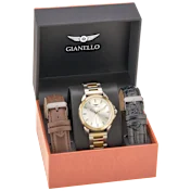 Juego de Reloj Gianello Select con 3 Correas Intercambiables