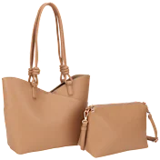 Poppy & Harper Chelsea 2-Piece V-Line Tote with Crossbody Pouch