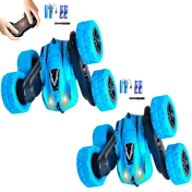 2-Pack: RacingFun Remote Control Swing Stunt Car with Light 2.4G
