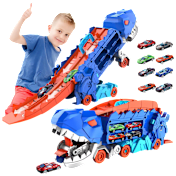2-Pack: DuFun Kids Dinosaur Race Track Set