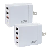 2-Pack: Verbatim 30W 4-Port USB Wall Chargers