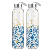 Paquete de 2: Botellas de Vidrio Temp-tations para Viaje con Tapas
