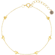 Dloria Forever Yours Heart Charm Bracelet