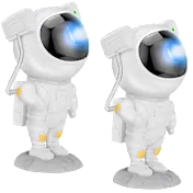2-Pack: Moon Man Galaxy Projector Light by 3P Experts