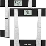 2-Pack: Health-o-Meter Digital Glass Body Composition Weight Tracking Scale
