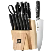 Klaus Meyer 15-Piece Dishwasher-Safe Knife Block Set