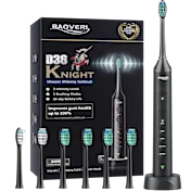 BAOVERI D36 Knight Ultrasonic Whitening Toothbrush with 6 Brush Heads
