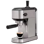 Calphalon Compact Stainless Steel Espresso Machine with Milk Frother