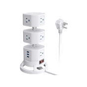 Bestek 12-Outlet Power Strip with 3-Port USB Surge Protector