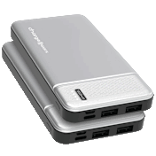 2-Pack: Chargeworx Dual USB Slim 10,000 mAh Power Bank