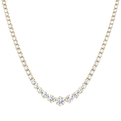 Saffron Graduating Tennis Necklace